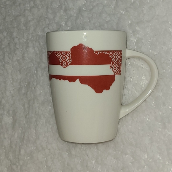 Latvija White and Red Mug - Picture 8 of 10